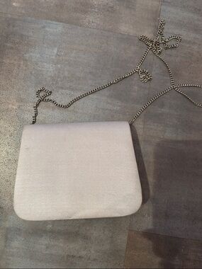 Source Unknown Pale Pink Crossbody Bag with Silver Chain